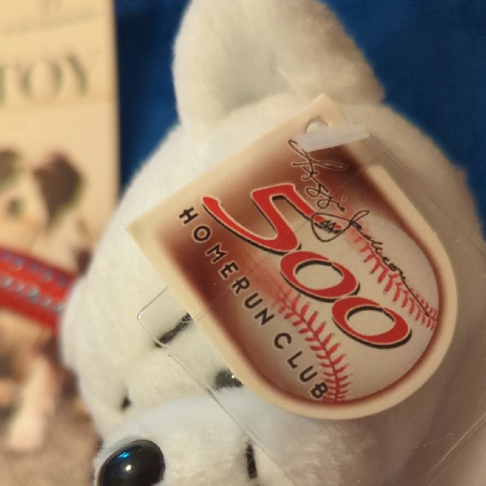 White Plush Toy 500 Home Run Club Tag MANTLE 7   NEW Sale